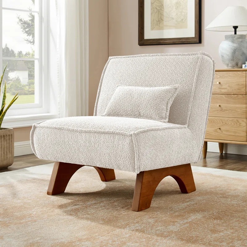 Drayk 29.5'' W Upholstered Accent Lounge Chair with Pillow | Wayfair North America