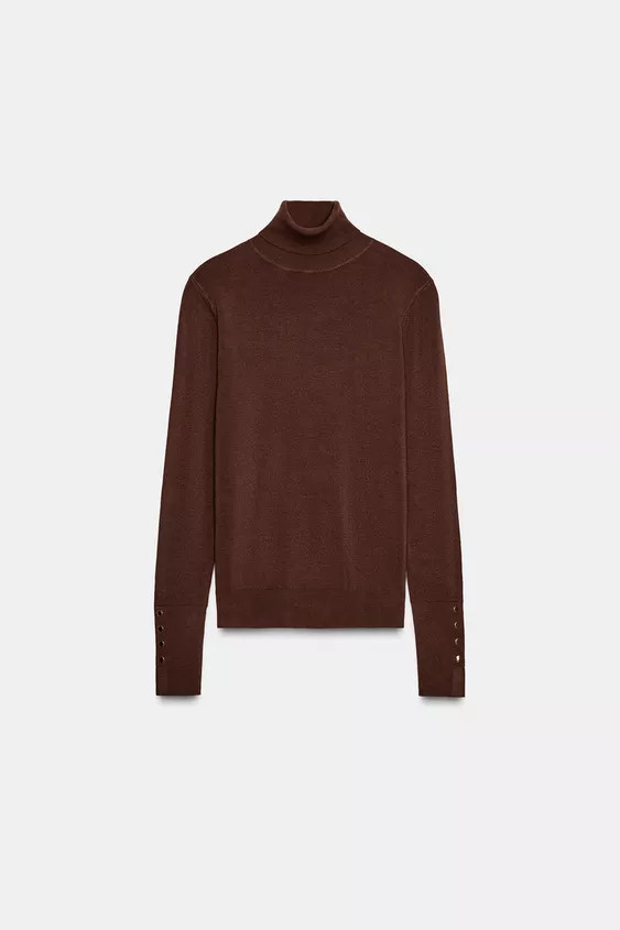 BASIC PLAIN KNIT JUMPER | Zara Canada