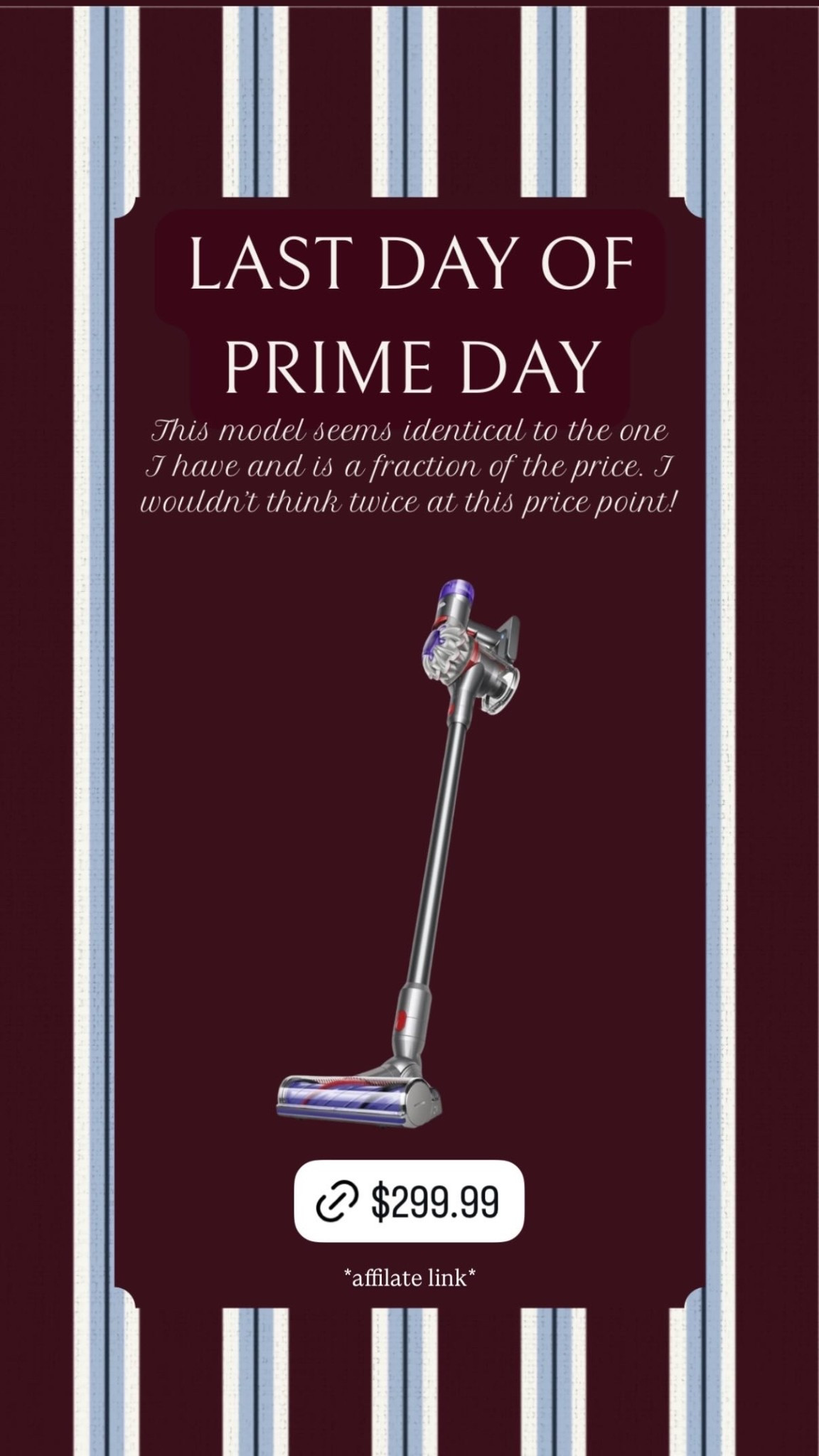 Today is the last day of prime day and the perfect time to snag the Dyson cordless vacuum! Lightweight vacuum best vacuum!

#LTKFamily #LTKHome