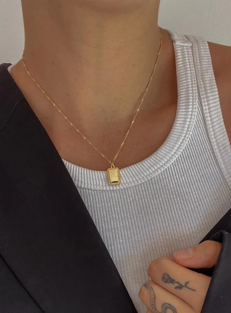 Scottson Gold Plated Pendant Necklace | Princess Polly AU