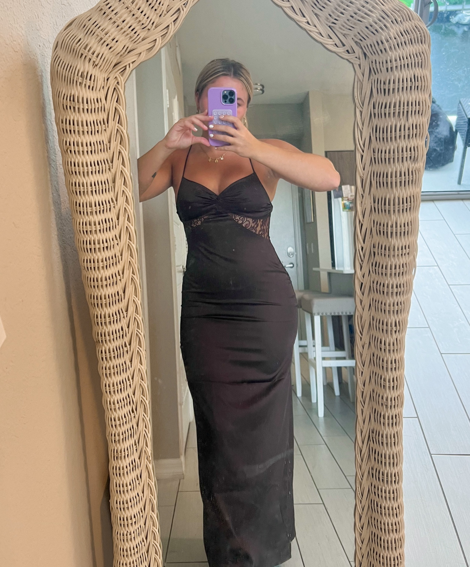 such a cute brown maxi dress with lace detailing and an open back🤎

#LTKFallSale #LTKStyleTip #LTKSeasonal