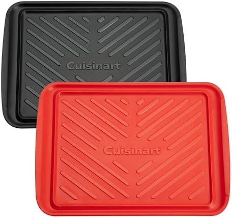 Cuisinart Grilling Prep & Serve Trays, 17x10.5 inch BBQ Tray Safe for Food Handling, 2 Dishwasher... | Amazon (US)