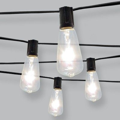 10ct Filament Bulb Outdoor String Lights - Threshold™ | Target