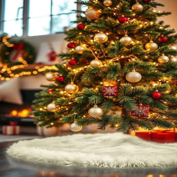 Faux Fur Tree Skirt | Wayfair North America