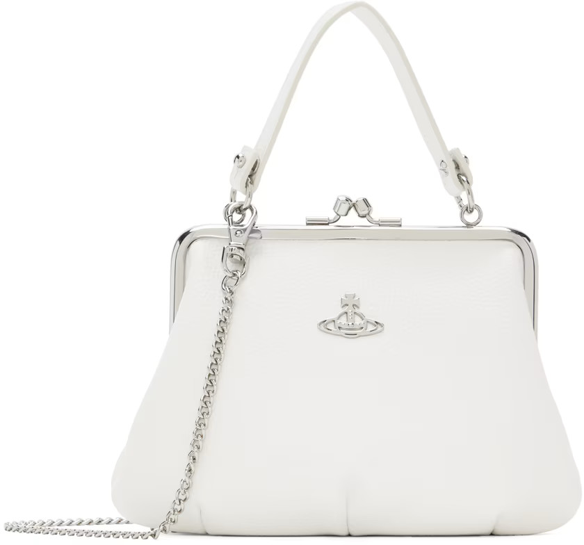 White Granny Frame Bag | SSENSE