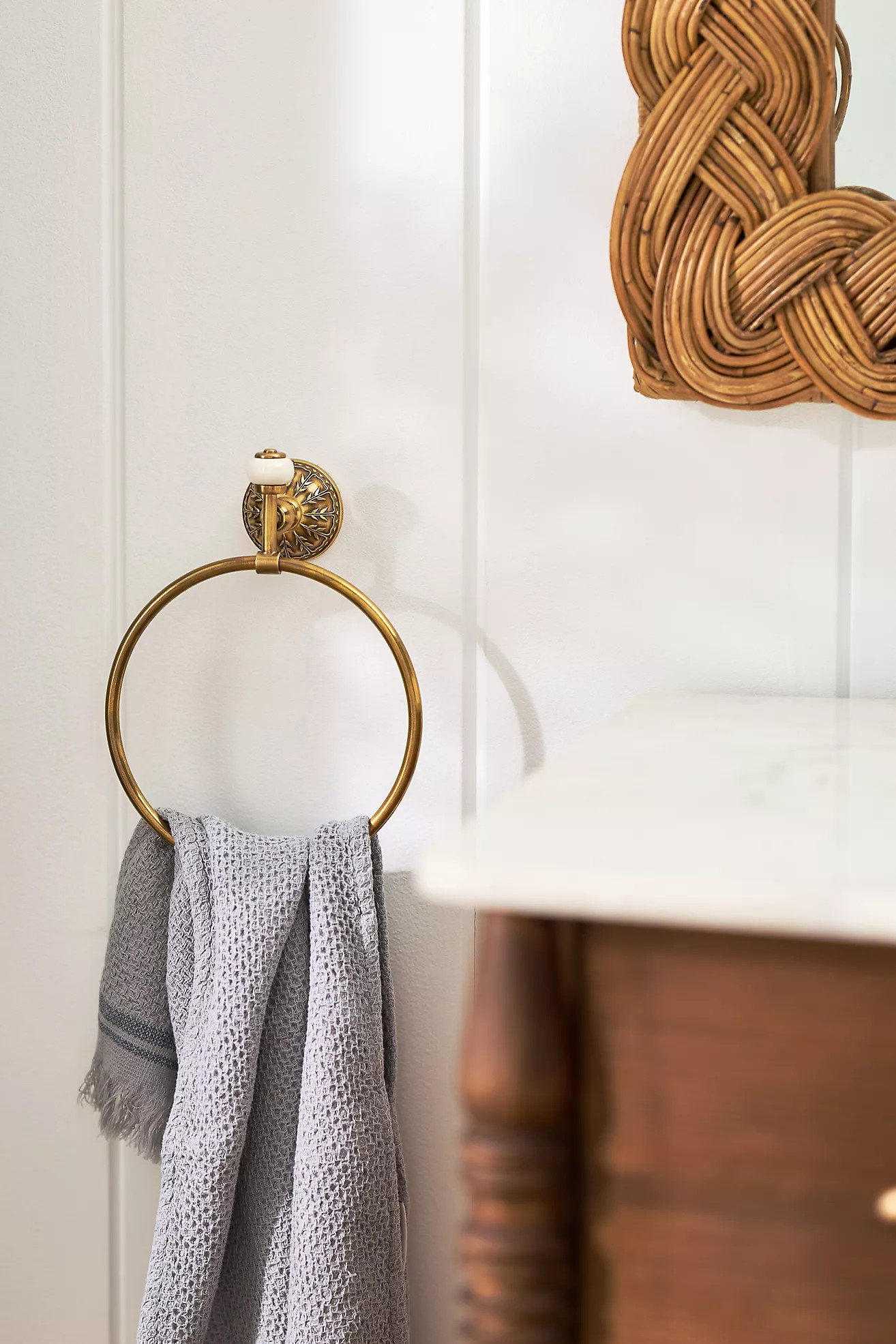 Eloise Brass Towel Ring | Anthropologie (US)