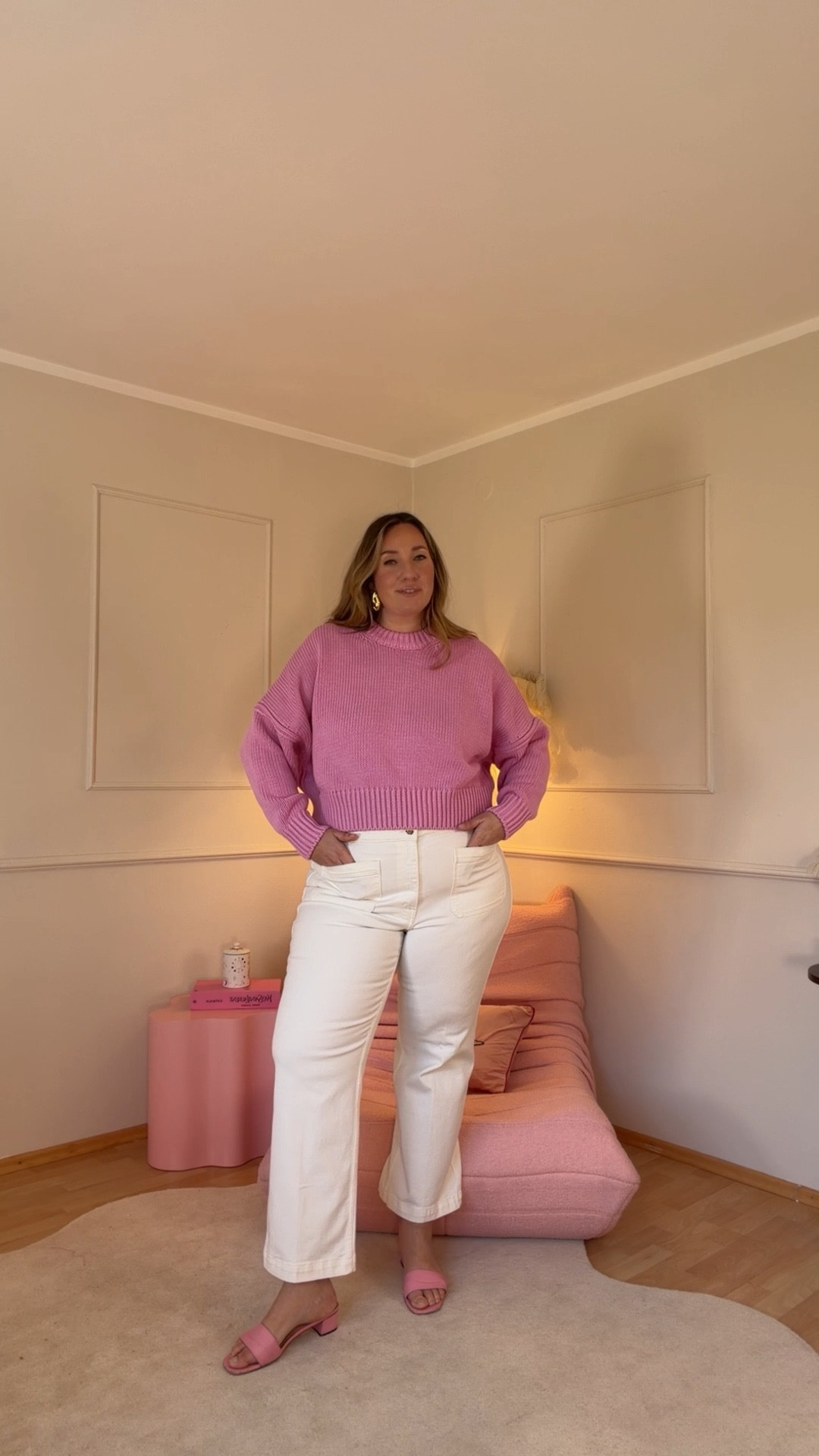 Werbung: wurde dir auch immer gesagt, als dicker Mensch darf man keine weiße Jeans tragen? Ich habe das so oft gehört und finde das absoluten Quatsch und beweise dir das Gegenteil ❤️