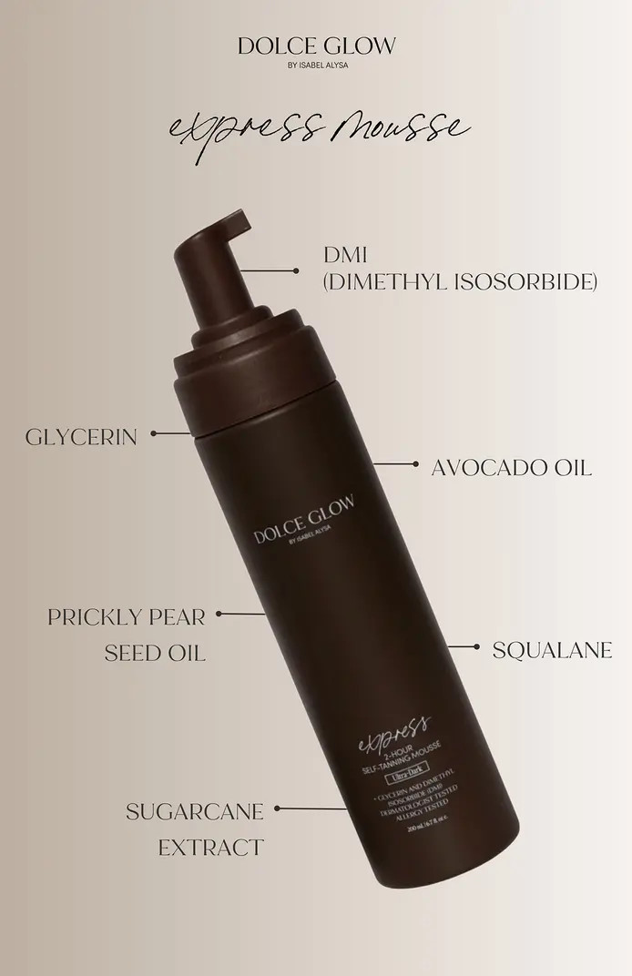 Dolce Glow by Isabel Alysa Express Mousse 2-Hour Self-Tanning Mousse Ultra Dark | Nordstrom | Nordstrom