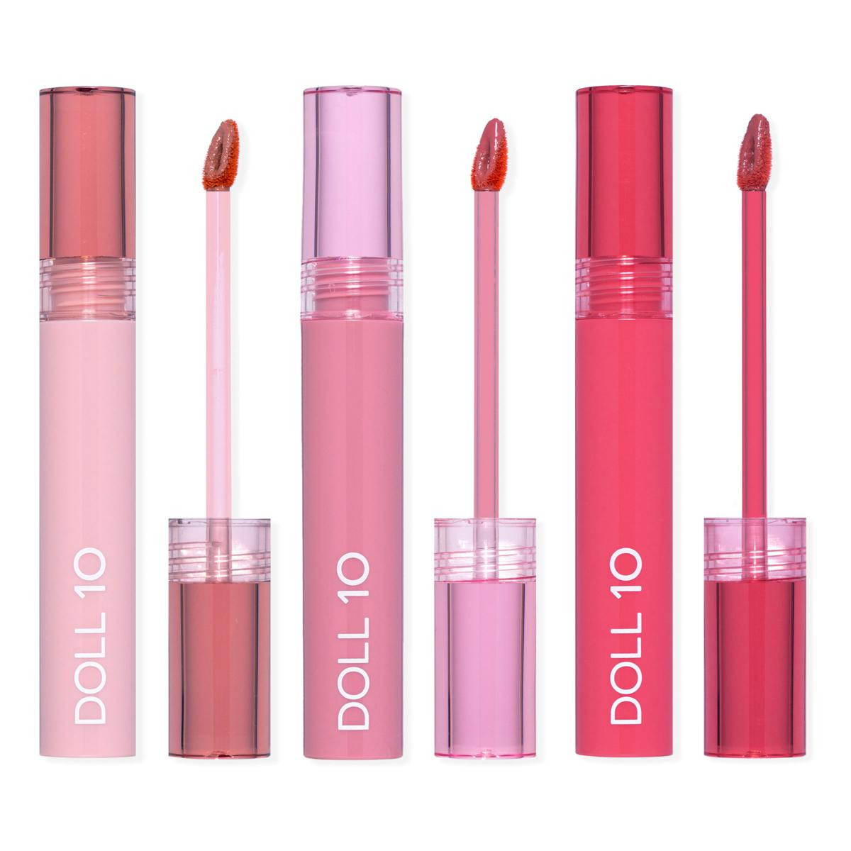 Doll 10 Indelible Kiss Peptide Plumping Satin Lip Stain Trio | HSN