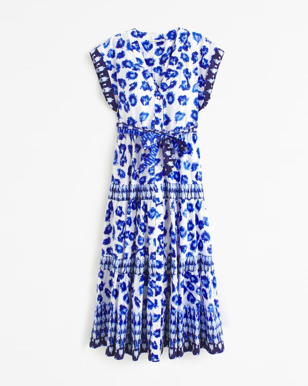 Women's Tie Maxi Dress | Women's 20% Off Select Styles | Abercrombie.com | Abercrombie & Fitch (US)
