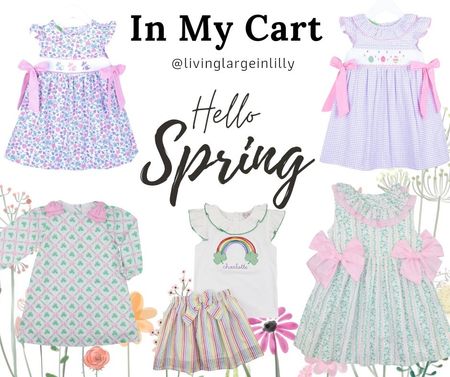 In My cart for Easter and St Patty's day. #girlmom #spring #smocked #livinglargeinlilly 

#LTKbaby #LTKkids #LTKfamily
