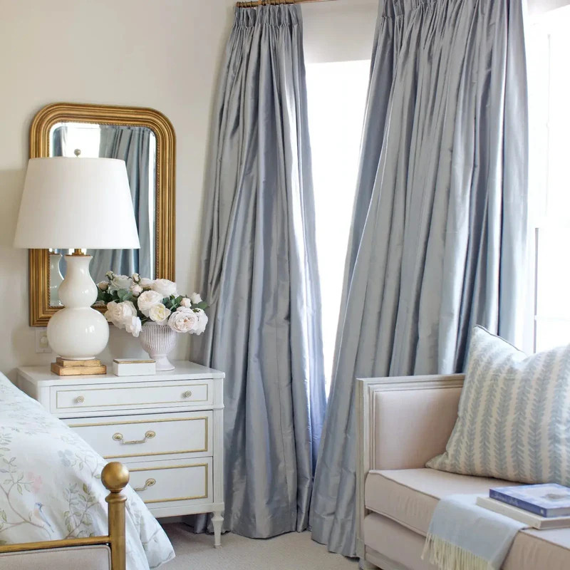 Selman Dupioni Silk Drapery Pleated | TWOPAGES