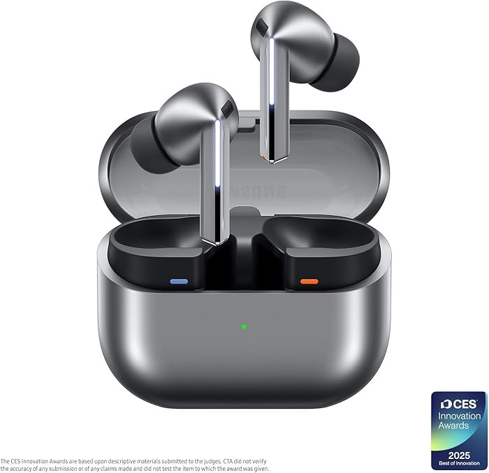 Samsung Galaxy Buds 3 Pro True Wireless Bluetooth Earbuds, Silver | Amazon (US)