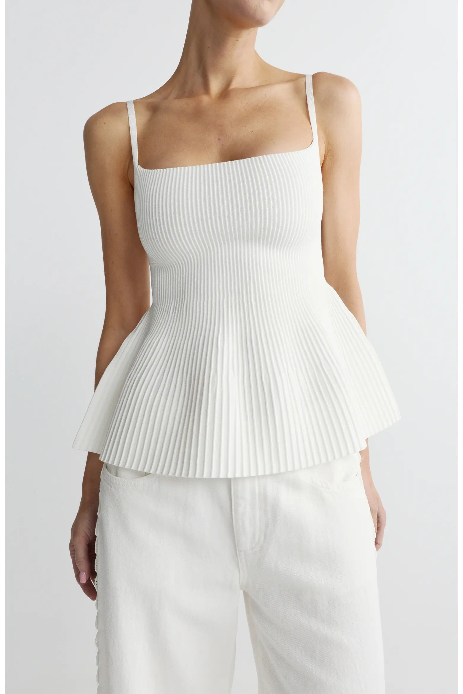 Rib Peplum Tank (Women) | Nordstrom | Nordstrom