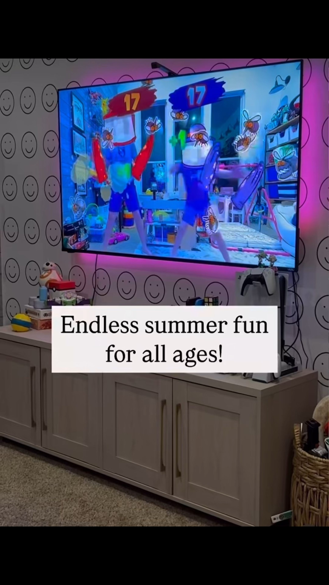 Boredom buster and energy burner! We love this game cube because it requires zero controllers! Plus it’s fun for all ages and has games everyone loves pre loaded. 🩷 endless summer fun 🤩

Game night, family game, virtual game, kids activity, family game 

#LTKKids #LTKHome #LTKFamily