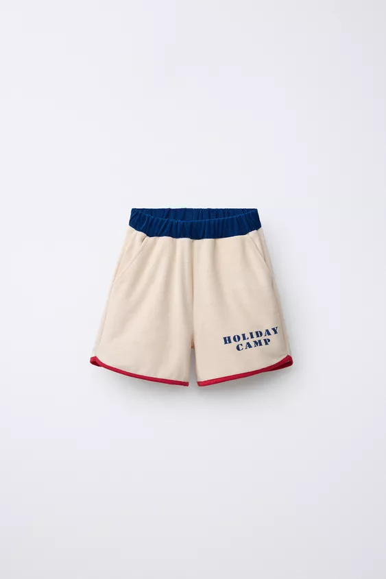 CONTRAST TERRY BERMUDA SHORTS | Zara UK