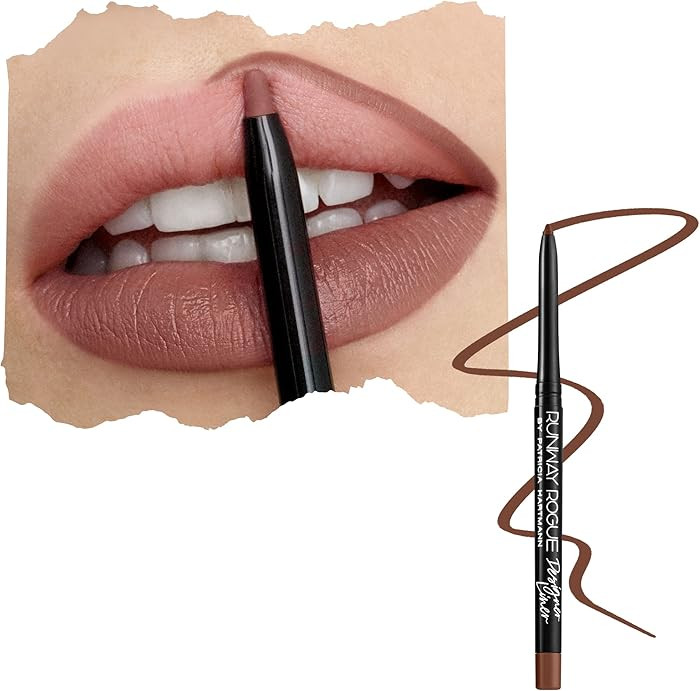 Runway Rogue Designer Liner Lip Pencil, Matte Soft Mocha Lip Liner Pencil and Lip Liner Sharpener... | Amazon (US)