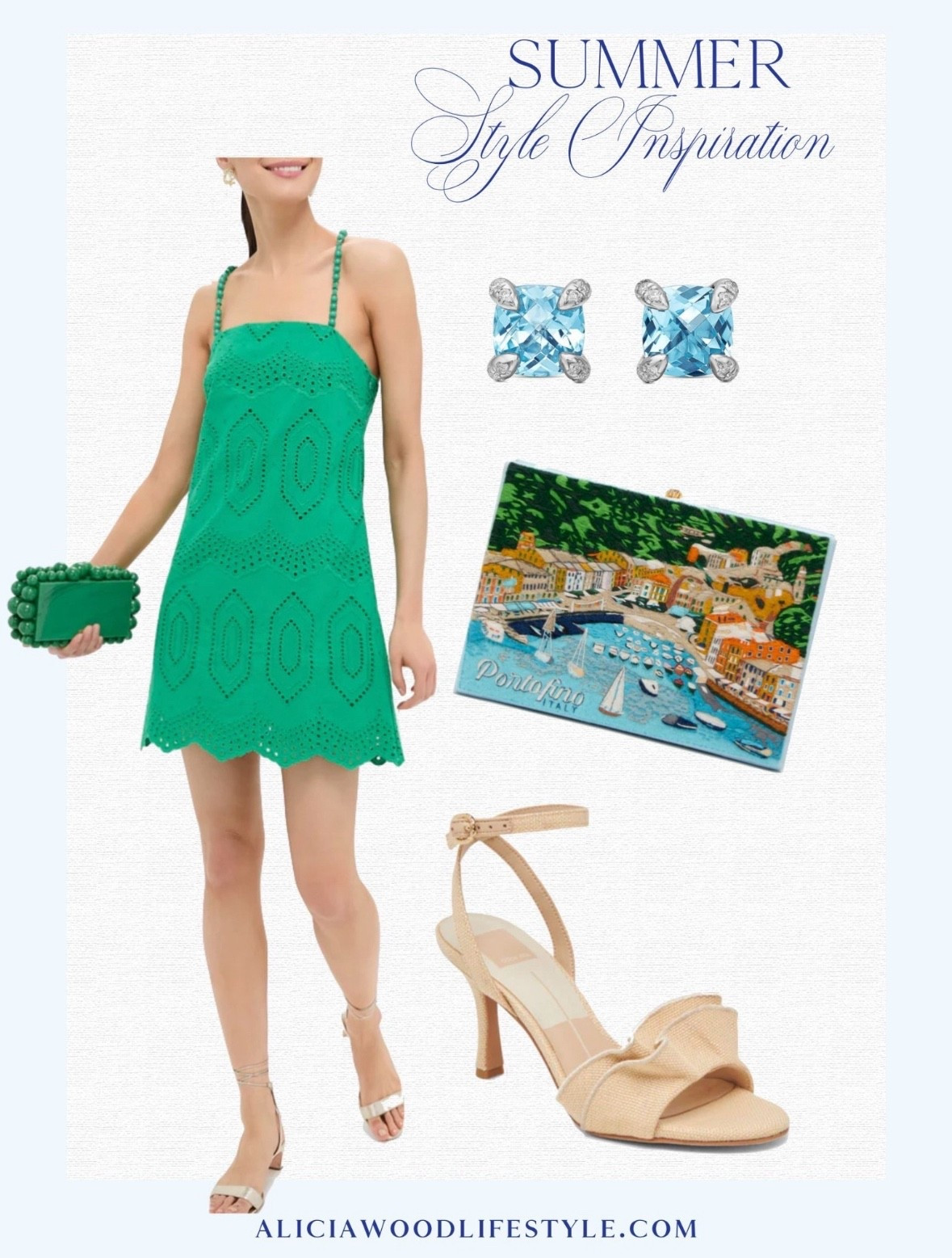 Summer Style Inspiration 💚

Eyelet beaded sundress 
Olympia le Tan Portofino book clutch
Blue topaz David Yurman stud earrings 
Raffia ankle strap kitten heel sandals 


#LTKSummerEdit #LTKStyleTip #LTKOver40

#LTKStyleTip #LTKSummerEdit #LTKOver40