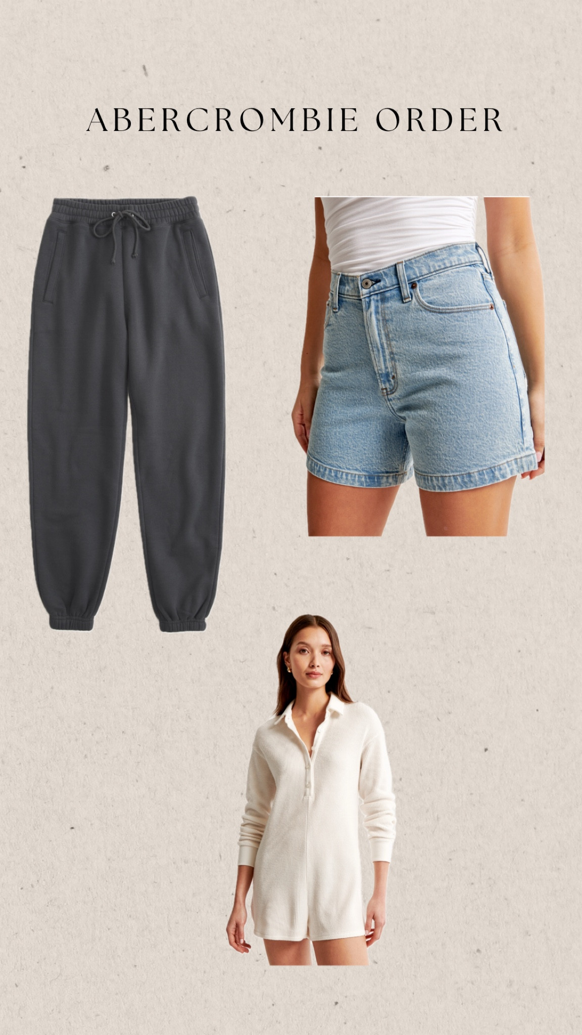 Abercrombie #abercrombie #shorts #jeanshorts #sweats #jumpsuitshorts 

#LTKsalealert #LTKfindsunder100 #LTKmidsize