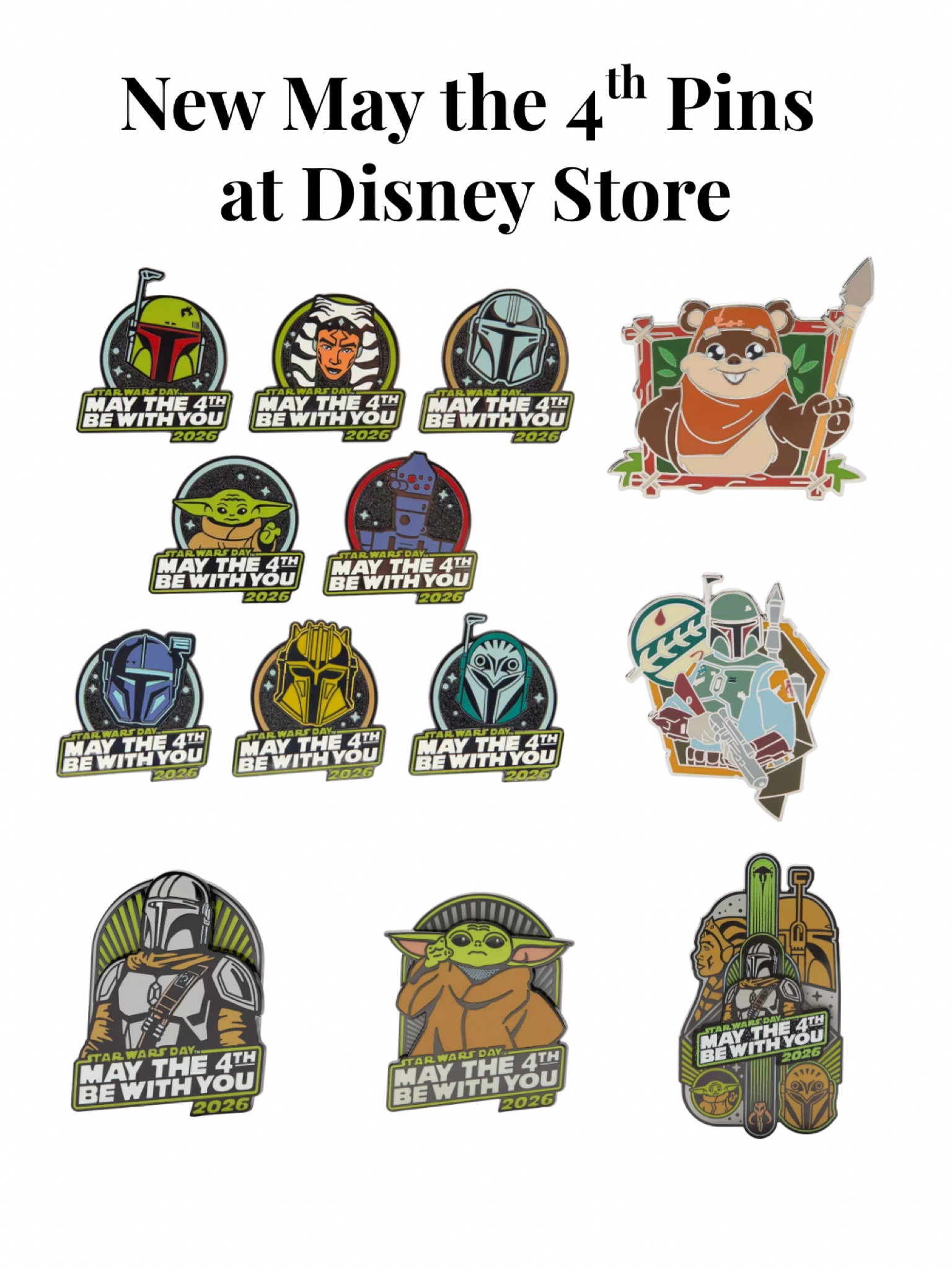  New Star Wars pins from Disney Store for May the 4th! 

#LTKTravel #LTKSeasonal