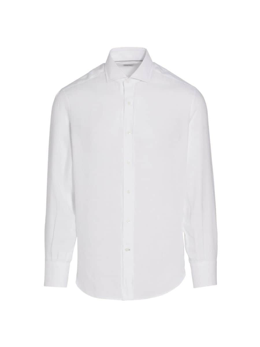 Linen Button-Front Shirt | Saks Fifth Avenue