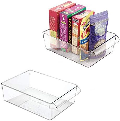 iDesign Linus Plastic Fridge and Freezer Storage Organizer Bin, Clear Container for Food, Drinks,... | Amazon (US)