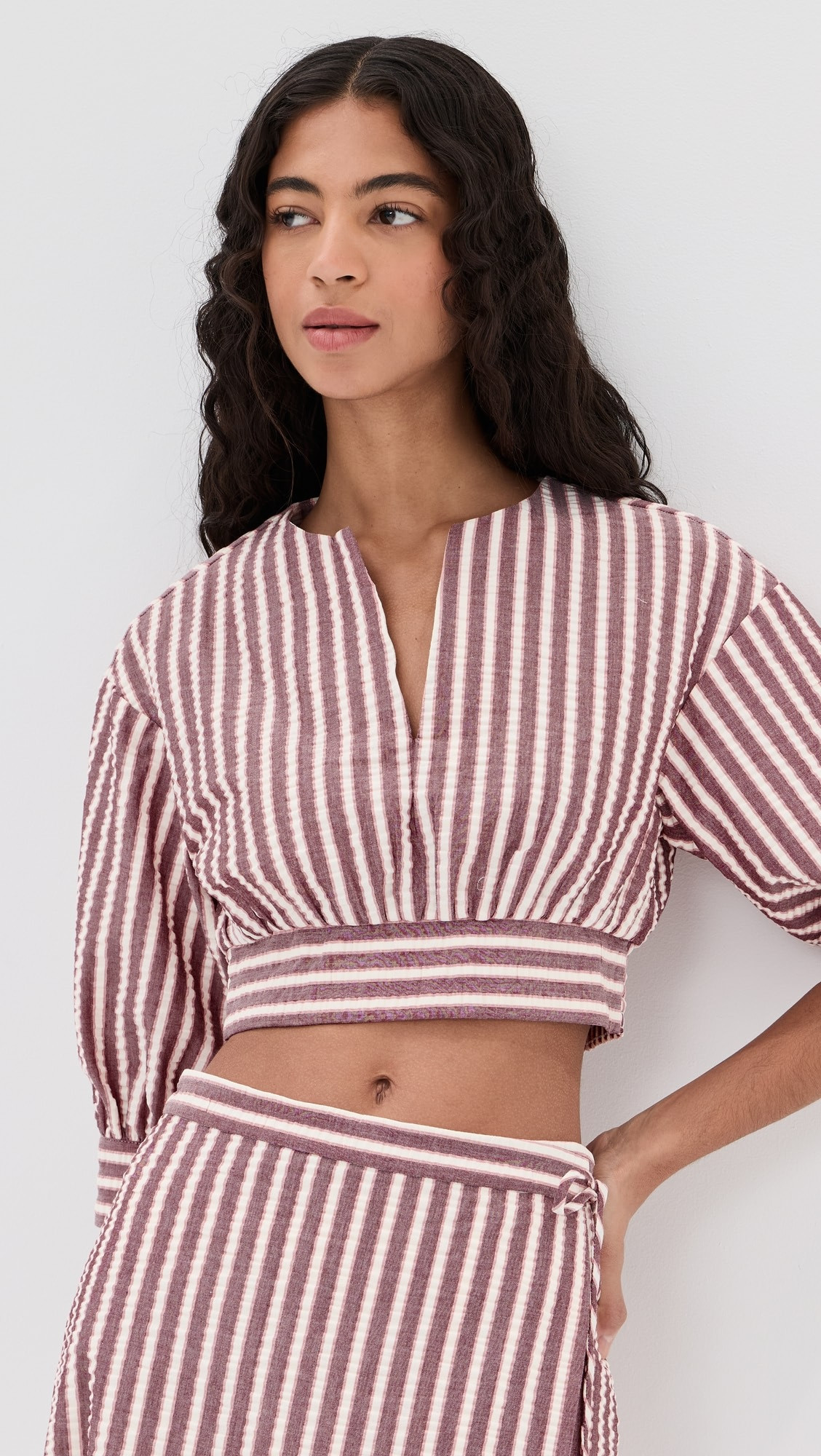 Noralie Long Sleeve Cropped Shirt | Shopbop