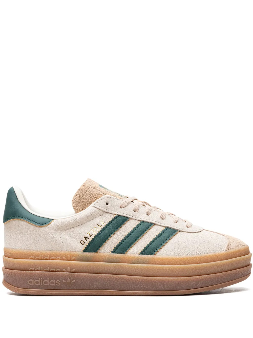 Adidas Gazelle Bold "Cream Collegiate/Green" Sneakers - Farfetch | Farfetch Global