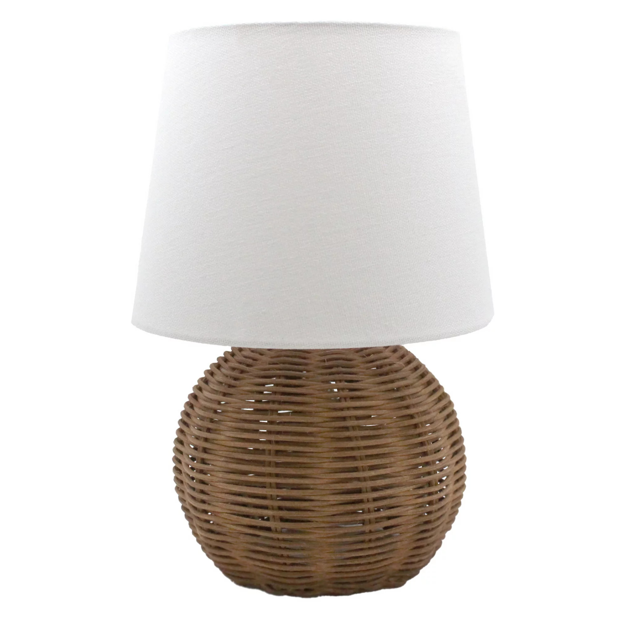 Rattan Accent Lamp with Fabric Shade | Kohl's