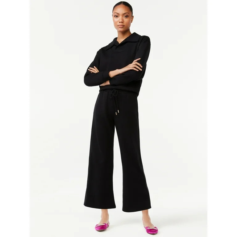 Scoop Women's Cropped Scuba Lounge Pants | Walmart (US)