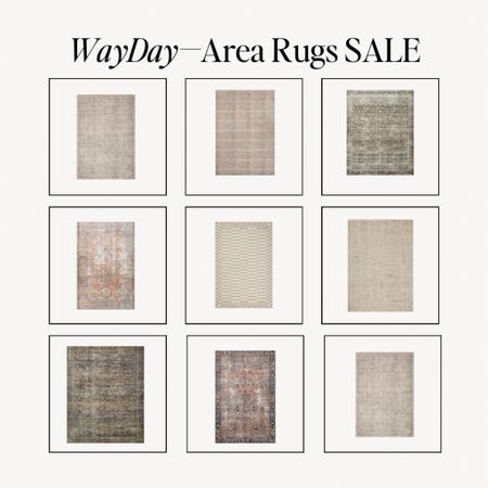 WayDay Area Rug Sale!