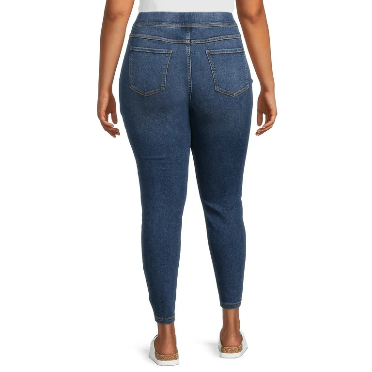 Terra & Sky Women's Plus Size Jeggings, 28" Inseam, Sizes 0X-5X | Walmart (US)