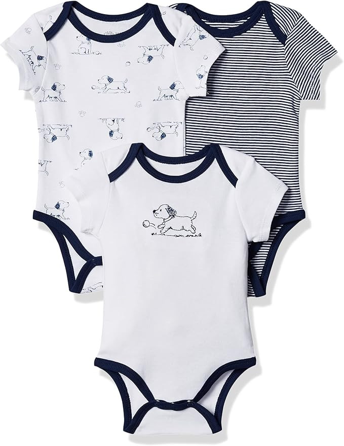 Little Me Boys' 3-Pack Bodysuits | Amazon (US)