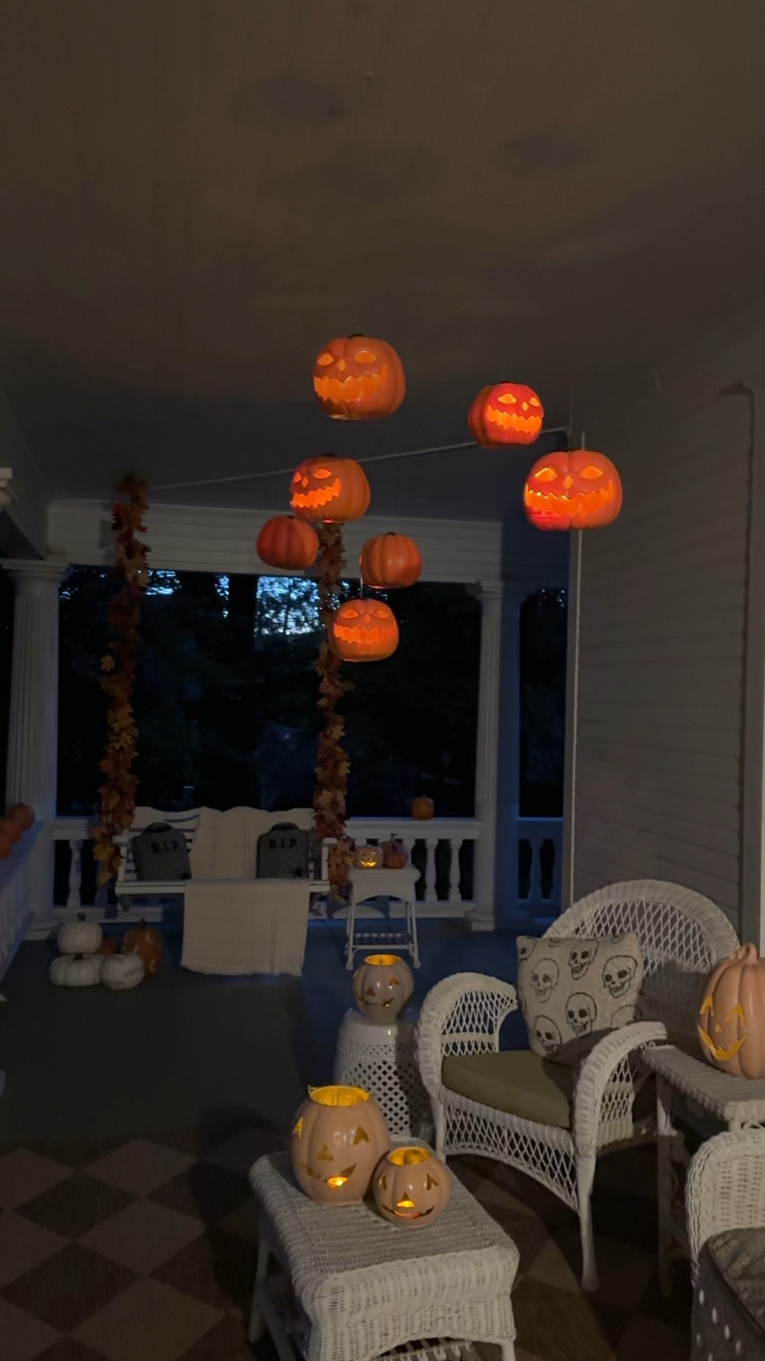 These hanging pumpkins are so fun! They operate with remote just like the hanging candles.

#LTKHome #LTKSeasonal