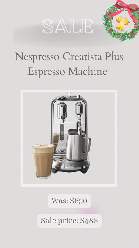 Our everyday espresso machine is on sale. A great Christmas gift for the in-laws who love Starbucks or new parents to be. ❤️ 

Coffee
Espresso machine
Nespresso 
Latte
Gift guide 

#LTKHoliday #LTKGiftGuide