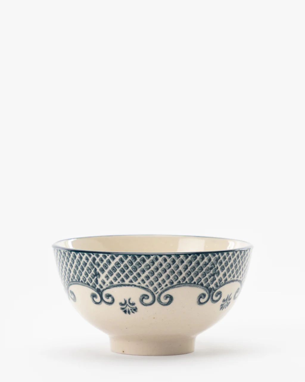 Blue Hand-Stamped Bowl | McGee & Co.