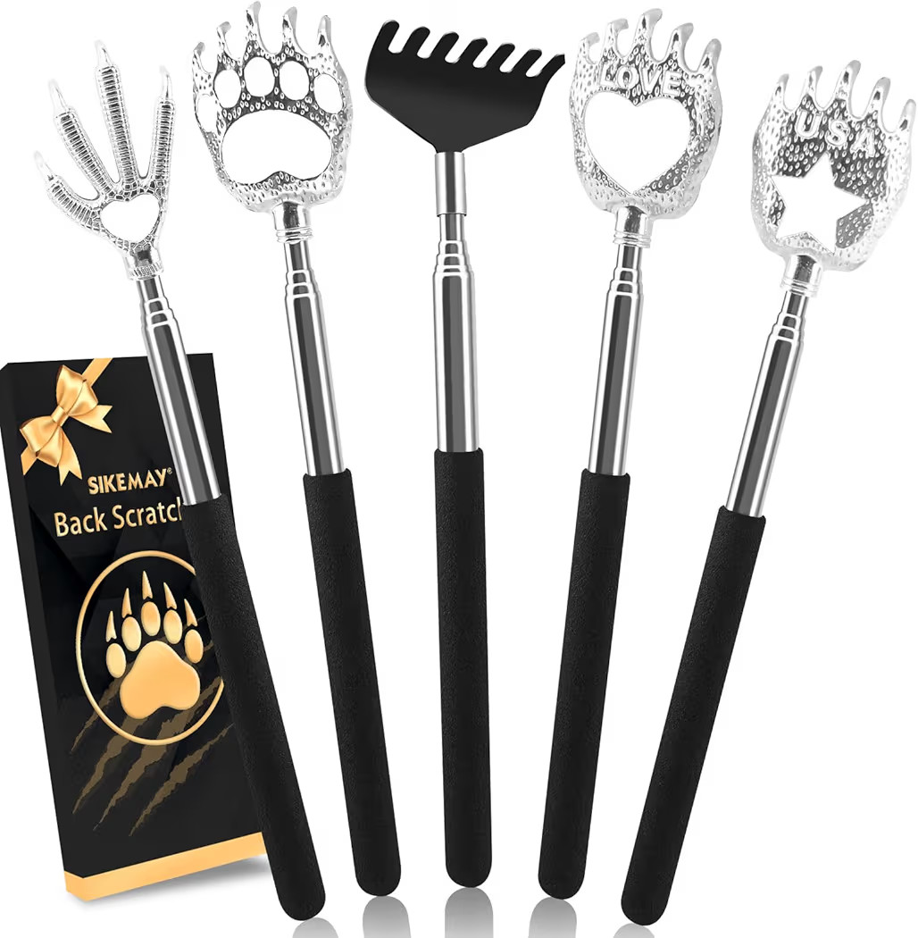 SIKEMAY 5 Pack Back Scratcher, Stocking Stuffers for Men Women Adults Teens Boys Kids, Adults Pri... | Amazon (US)