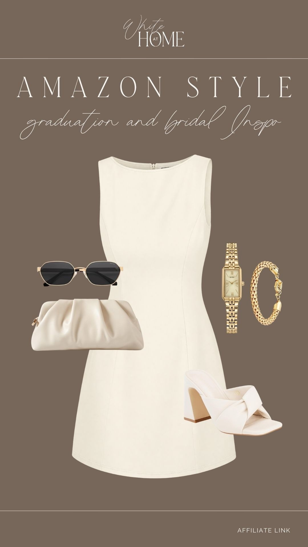 If you’re a bride to be or have a graduation coming up, this outfit inspiration from Amazon is perfect! Classy, elegant, and affordable! 