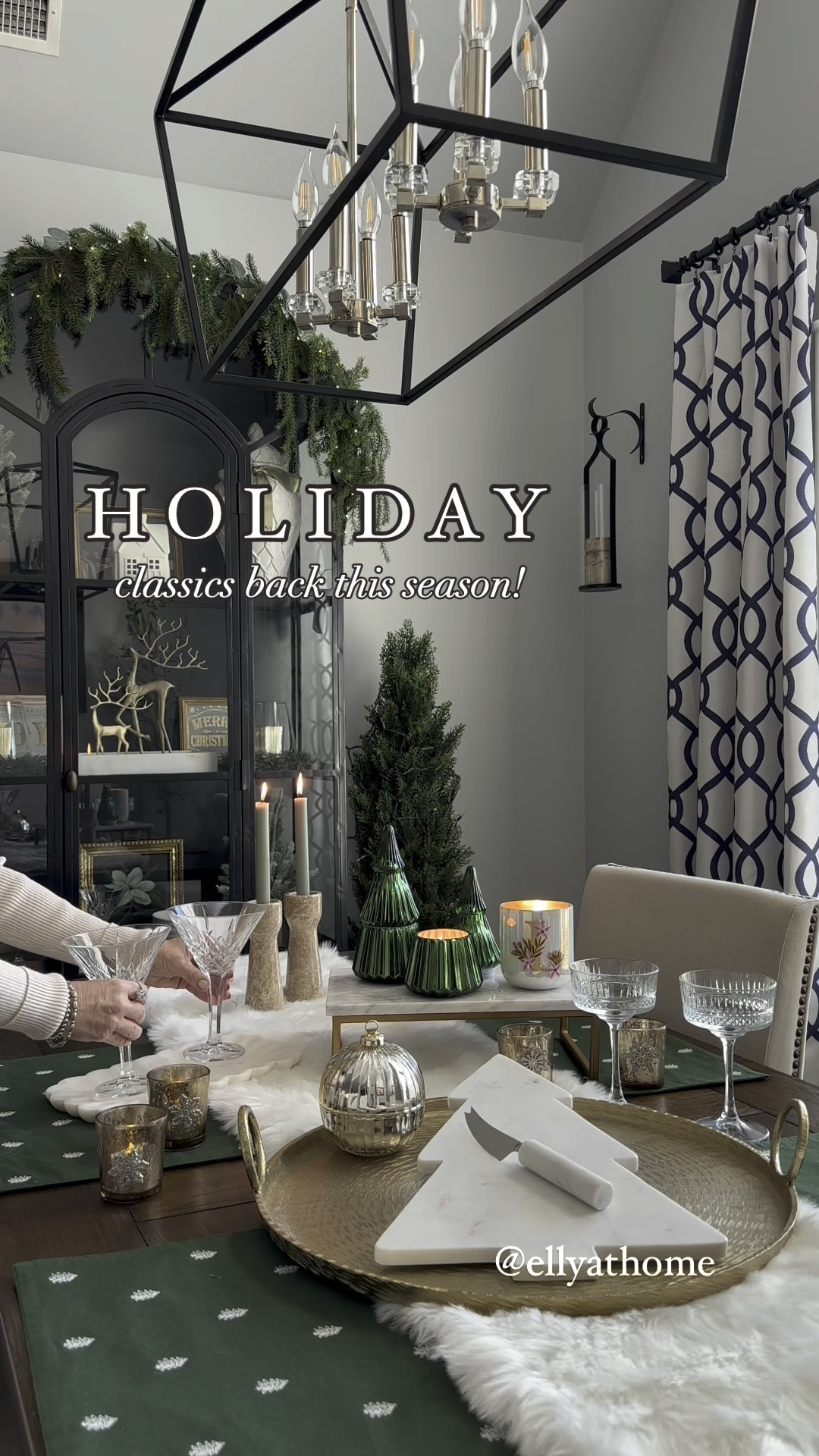 Christmas styling and gift buying! Shop my marble Christmas tree board with free shipping, coupe glasses, martini glasses, tray, brass reindeer, Christmas greenery, neural candleholders, display cabinet, chandelier. Crate & Barrel, Target, Pottery Barn, Amazon home

#LTKVideo #LTKHoliday #LTKSaleAlert