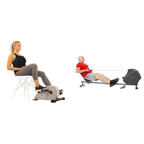 Sunny Health & Fitness Under Desk Bike Pedal Exerciser, Desk Elliptical Mini Bike + Sunny Health & Fitness Magnetic Elliptical Exercise Machine for Beginners, and Seniors | Amazon (US)