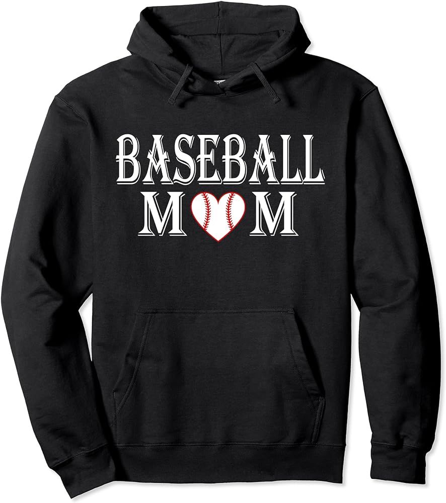 Baseball Mom Graphic Hoodie Sweatshirt For Sport Moms | Amazon (US)