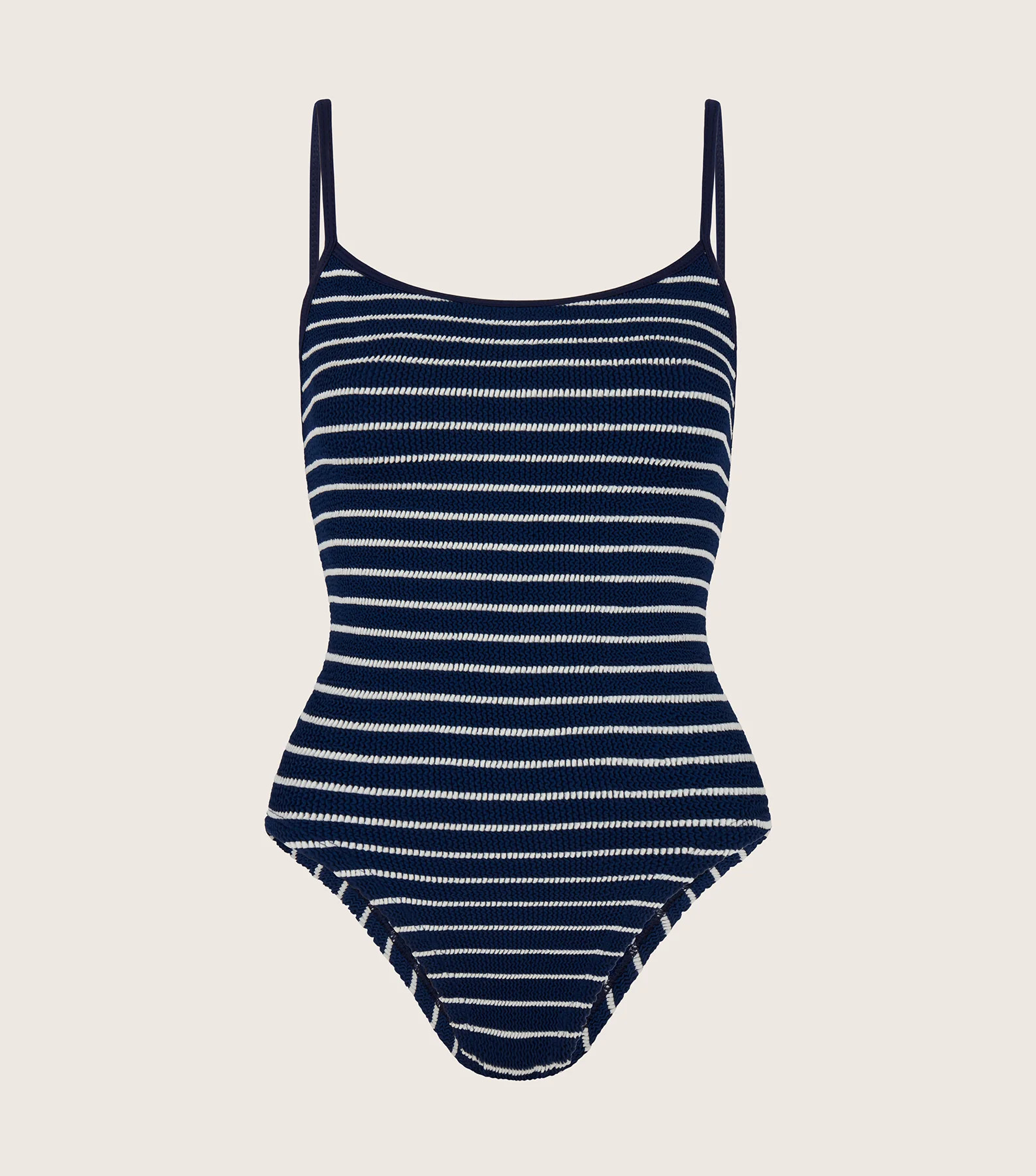 Pamela Swim - Navy/White Stripe | HUNZA G
