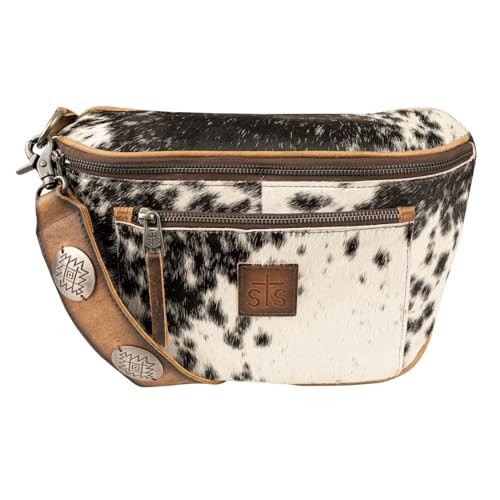STS Ranchwear Womens Vaquero Sachi Cowhide/Tan Leather Sling Bag OS | Amazon (US)