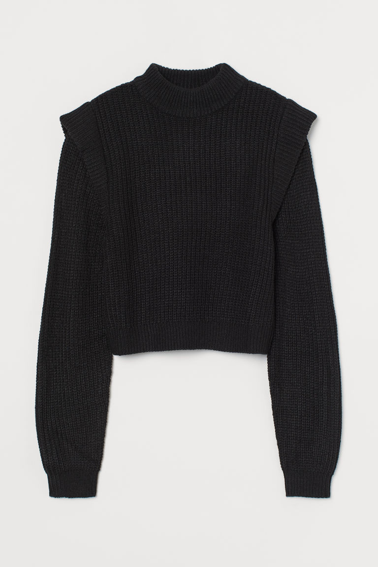 H & M - Knit Sweater - Black | H&M (US + CA)