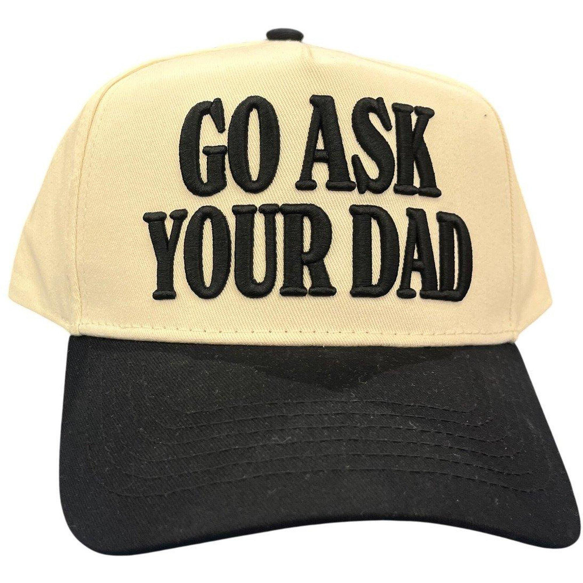 KENZKUSTOMZ Go Ask Your Dad Snapback Hat Black One Size | Scheels Sports