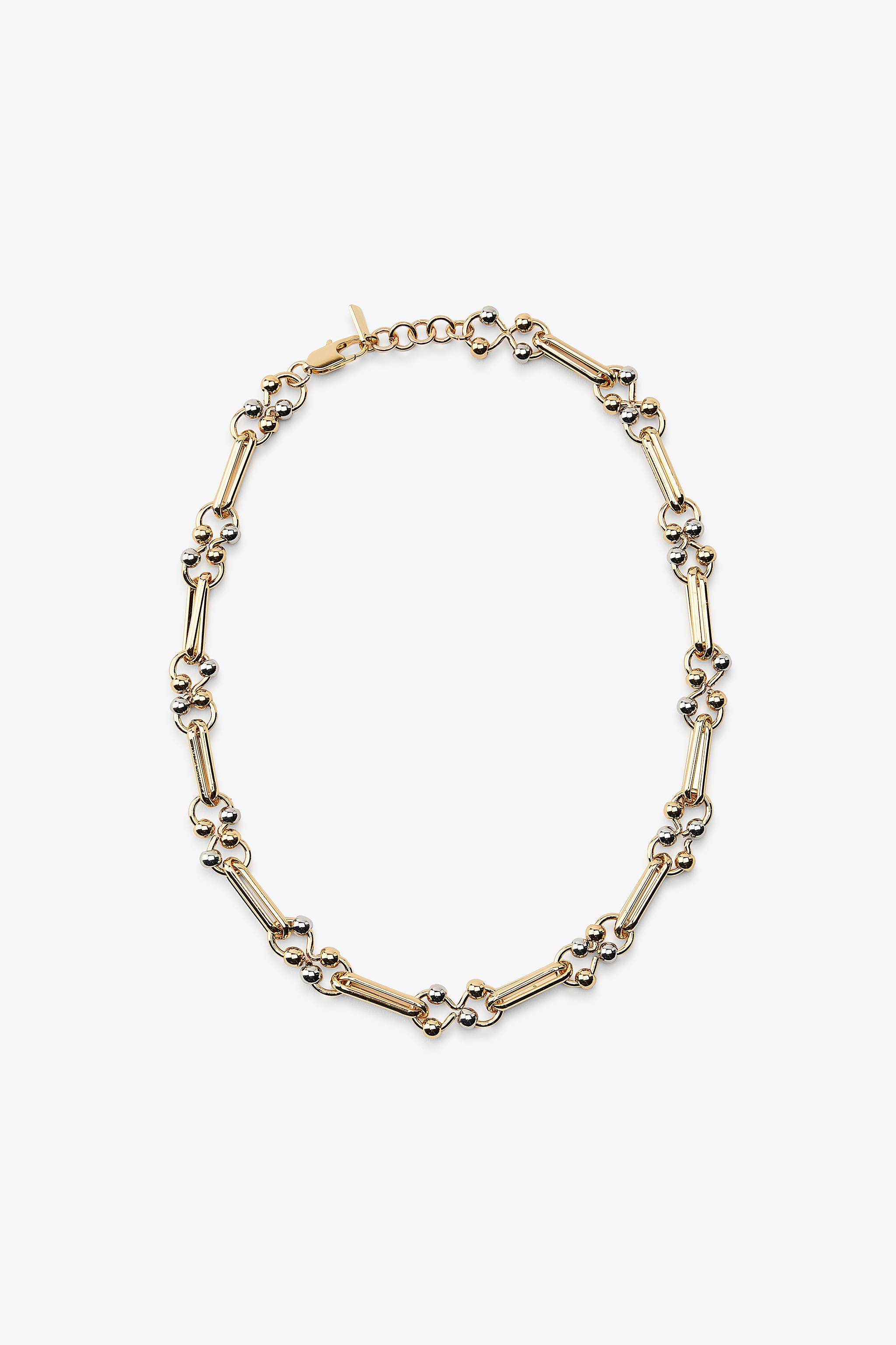 COMBINED METAL PIECE NECKLACE | Zara US