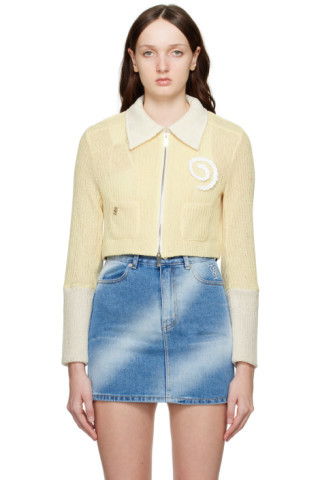 Yellow Sun Flower Cardigan | SSENSE