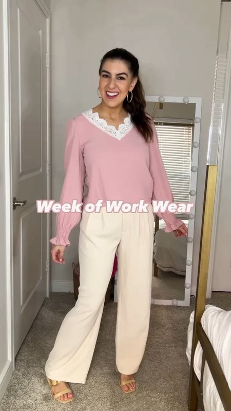 Week of Work Wear 🩷 Office Outfits and Teacher Outfits for the spring season all Amazon Fashion. 
 Sizing 💚 Wearing size Small in every piece. Each piece comes in other colors. 



#LTKfindsunder50 #LTKworkwear #LTKVideo