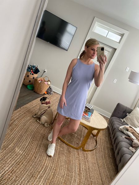 Target tennis dress. Quality 10/10, fit runs big, so size down. Wearing in the size small, but re-ordering in the xs. 

#LTKfindsunder50 #LTKstyletip #LTKfitness