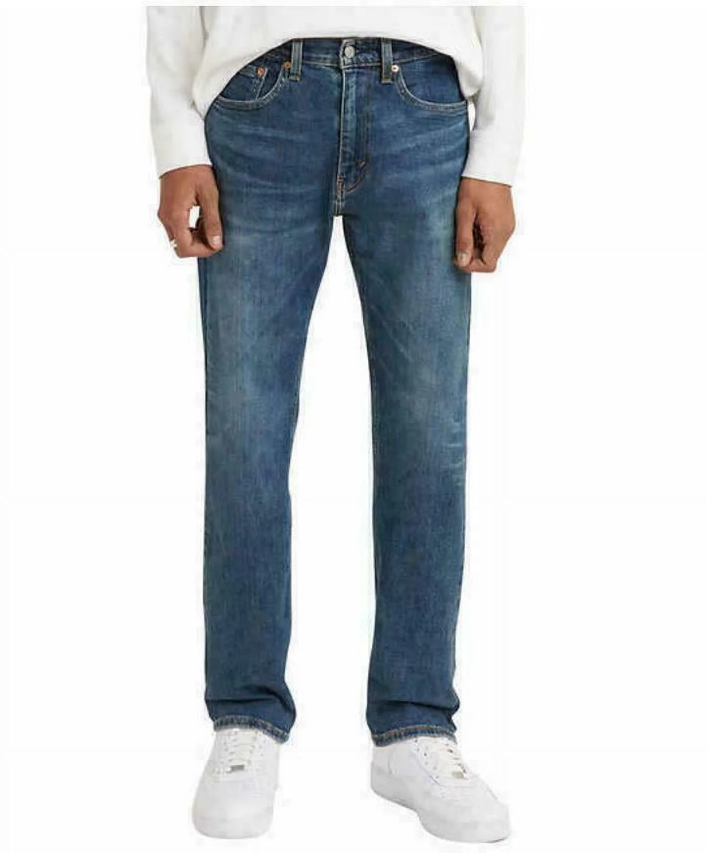 Levi's Men's Classic 505 Regular Fit Straight Leg Jeans, Blue 40x34 | Walmart (US)